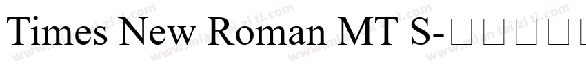 Times New Roman MT S字体转换